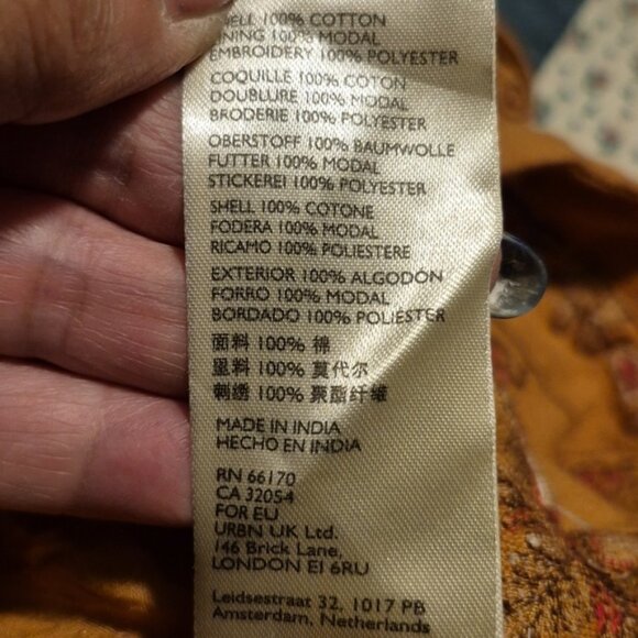 Anthropologie Meghan Embroidered miniskirt Sz.10 - Picture 5 of 5